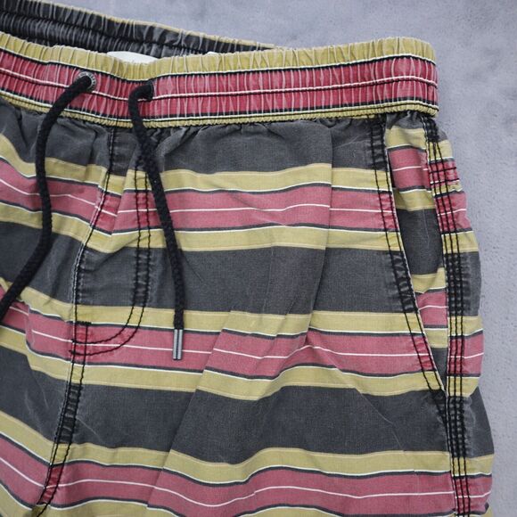 Cotton On Shorts Mens Multicolor Swim Short Elastic Waist Stripe Drawstring - Picture 9 of 15